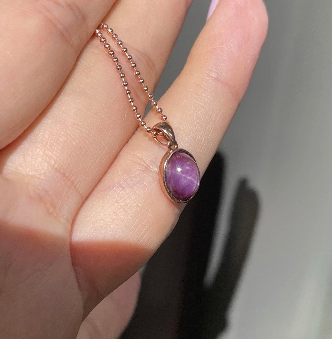 PENDING S.E. Custom 3.15ct Natural Star Ruby Pendant in 9ct Rose Gold (No Chain)