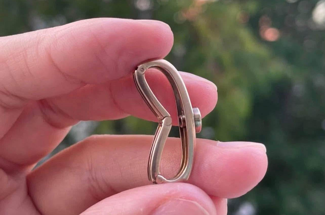 Antique 9ct Rose Gold Old Mine Cut Diamond Scarf Clip - Starburst Design