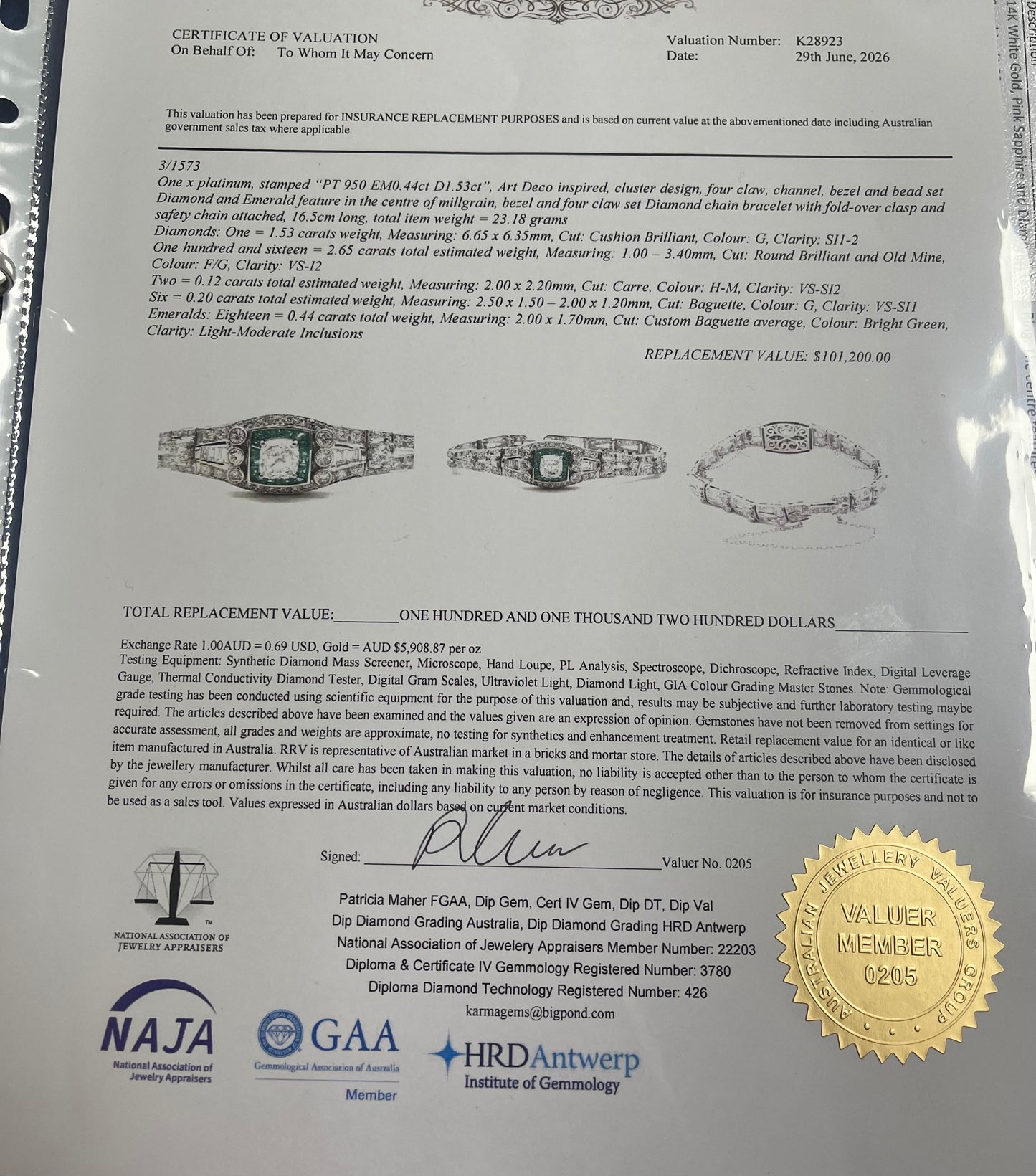 One Of A Kind Antique Conversion 4.5ct Natural Mix Cut Diamond & Emerald Bracelet In 950 Platinum