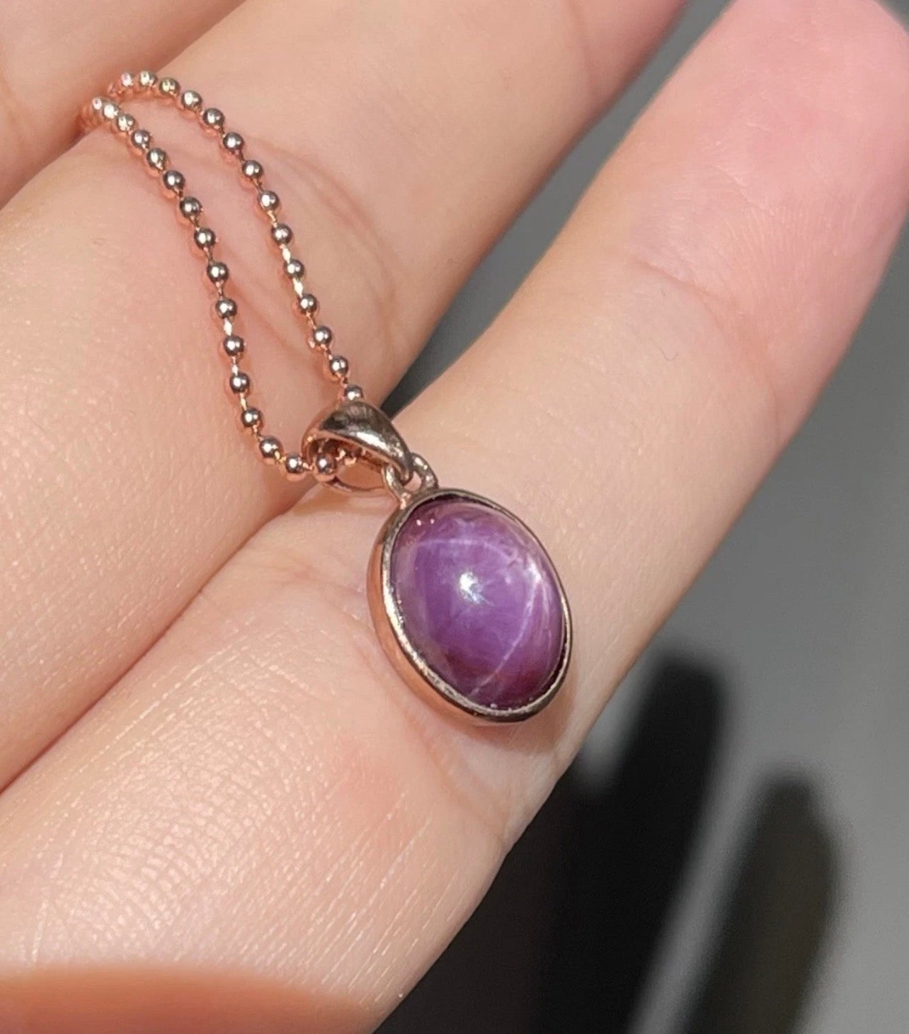 PENDING S.E. Custom 3.15ct Natural Star Ruby Pendant in 9ct Rose Gold (No Chain)