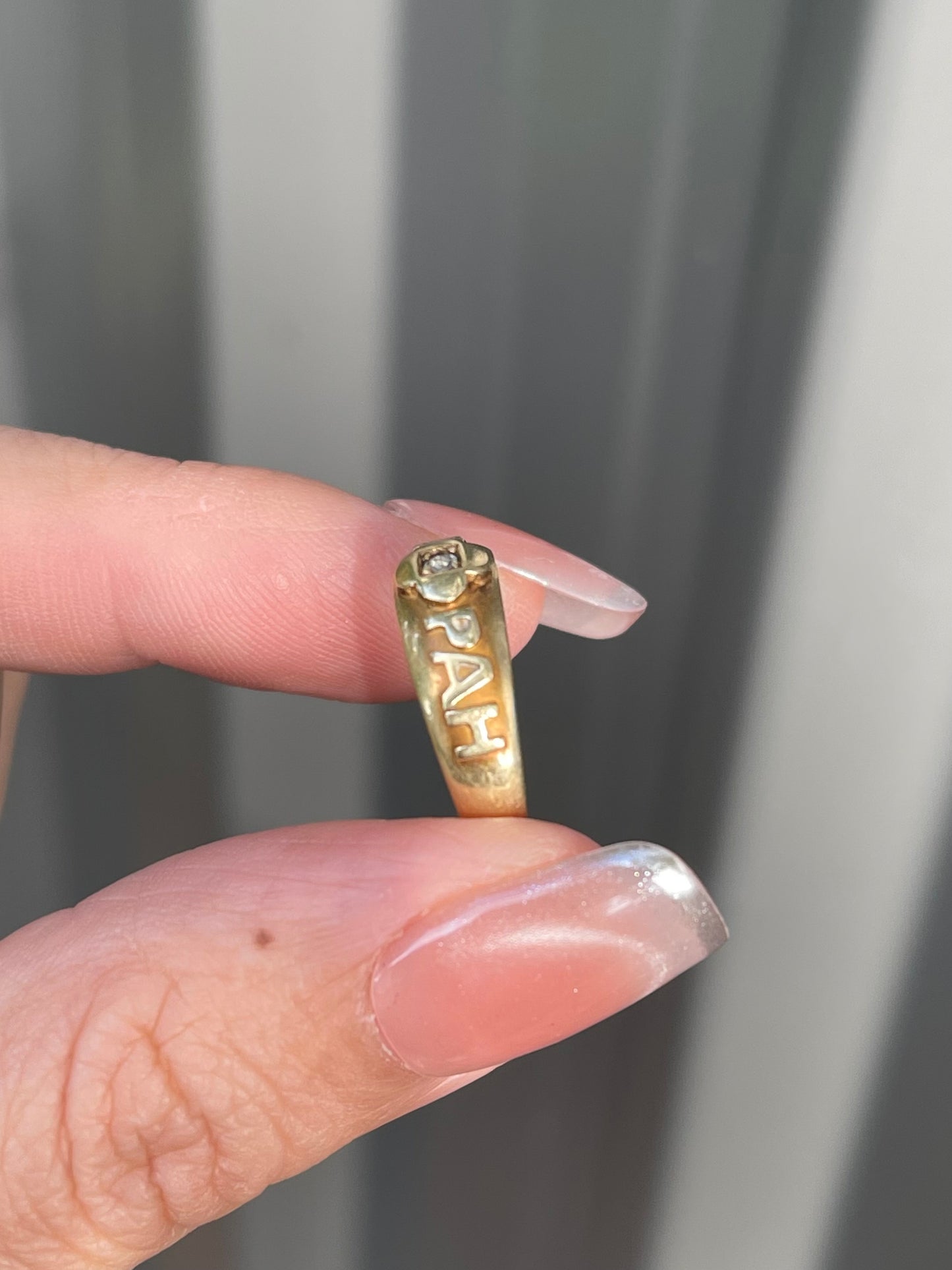 Antique Victorian/Edwardian MIZPAH Diamond Ring | 15ct Gold | c.1900–1910