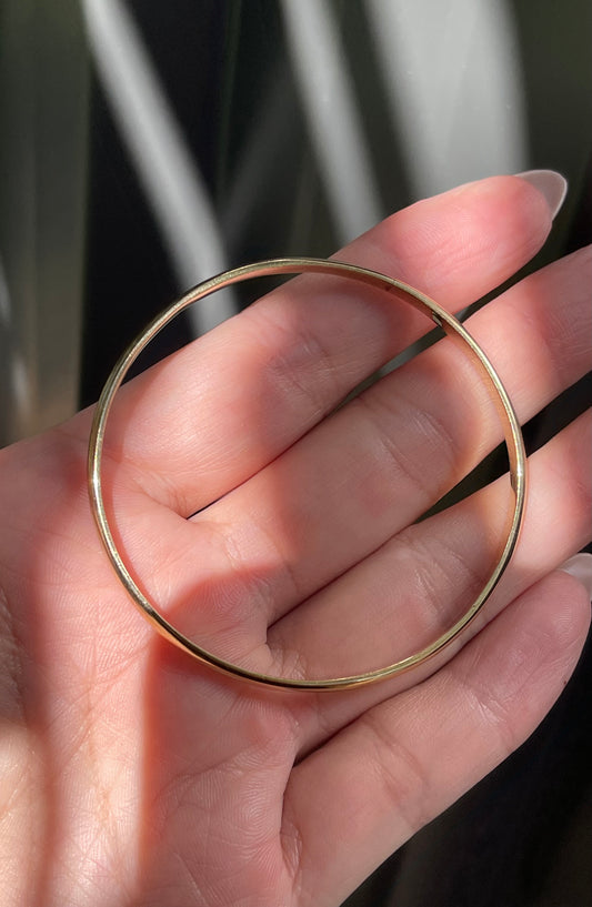 Very Small Sized Bangle Bangle In 9ct Yellow Gold