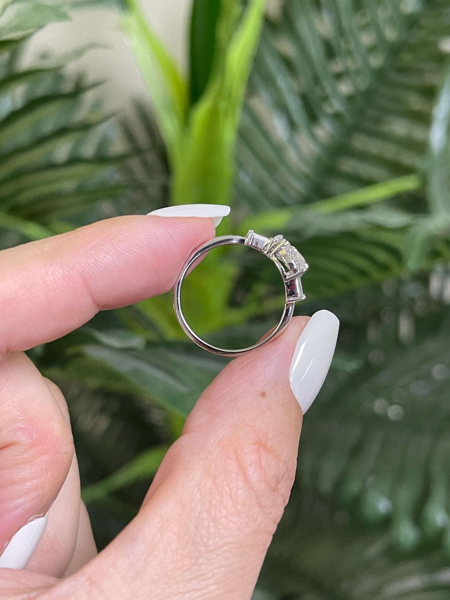 Stunning 1.37ct Natural Diamond Toi et Moi Ring In 14ct White Gold