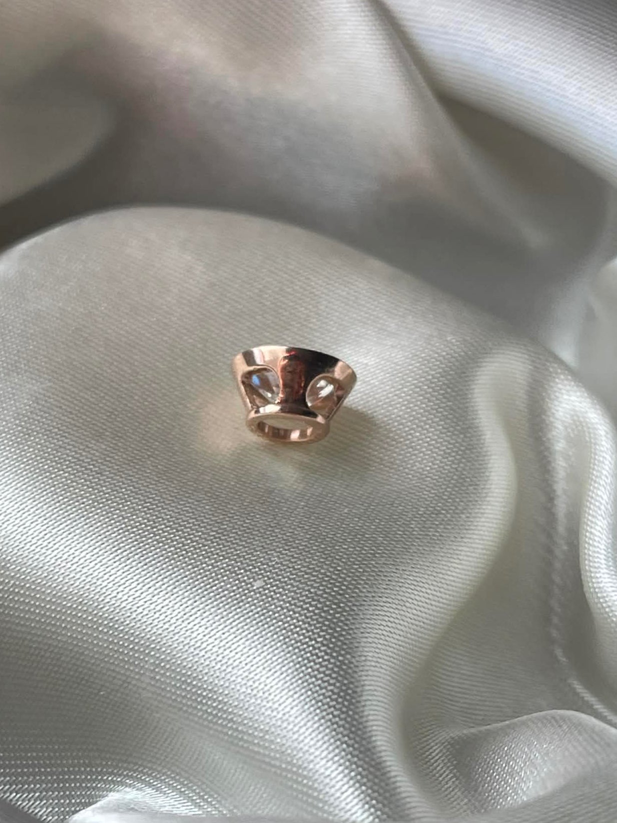 1ct D, VS Lab Diamond Slider Pendant In 9ct Rose Gold