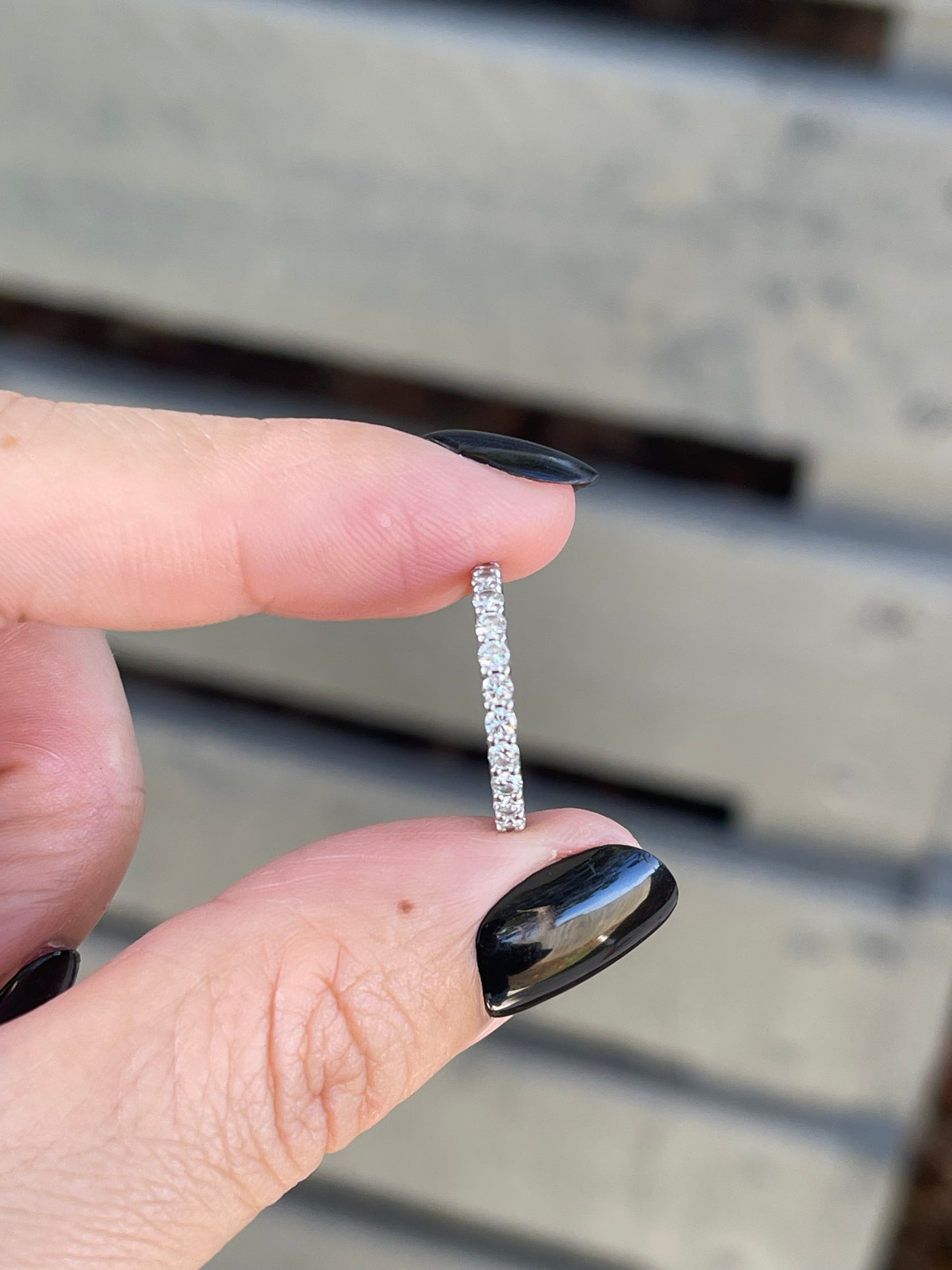 S.E. Custom Lab 1ct Diamond Eternity Band Ring In 950 Platinum