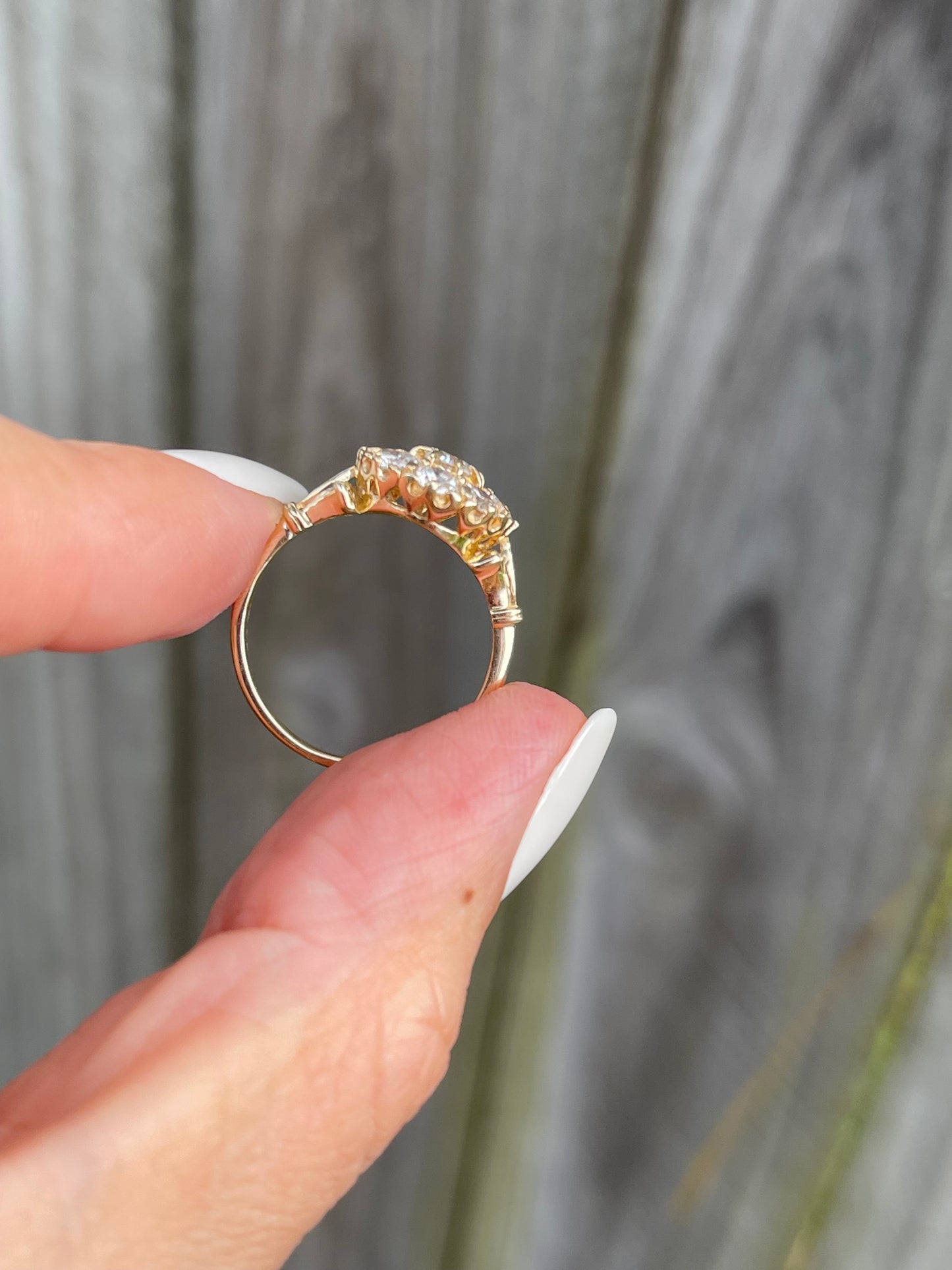 1.35ct Diamond Cluster Ring In 14ct Yellow Gold