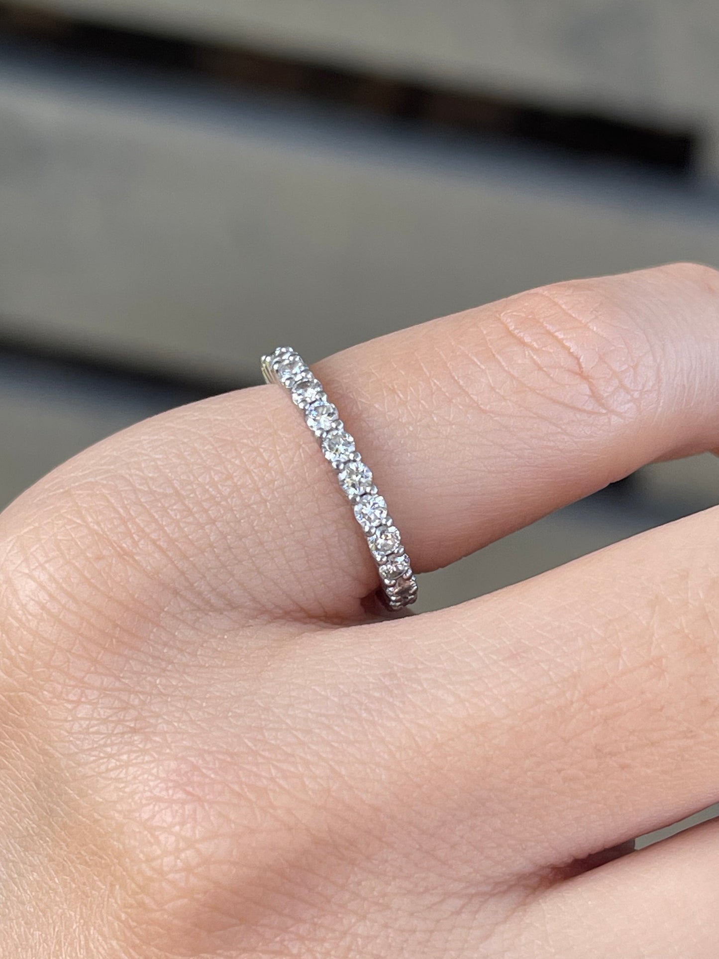 S.E. Custom Lab 1ct Diamond Eternity Band Ring In 950 Platinum