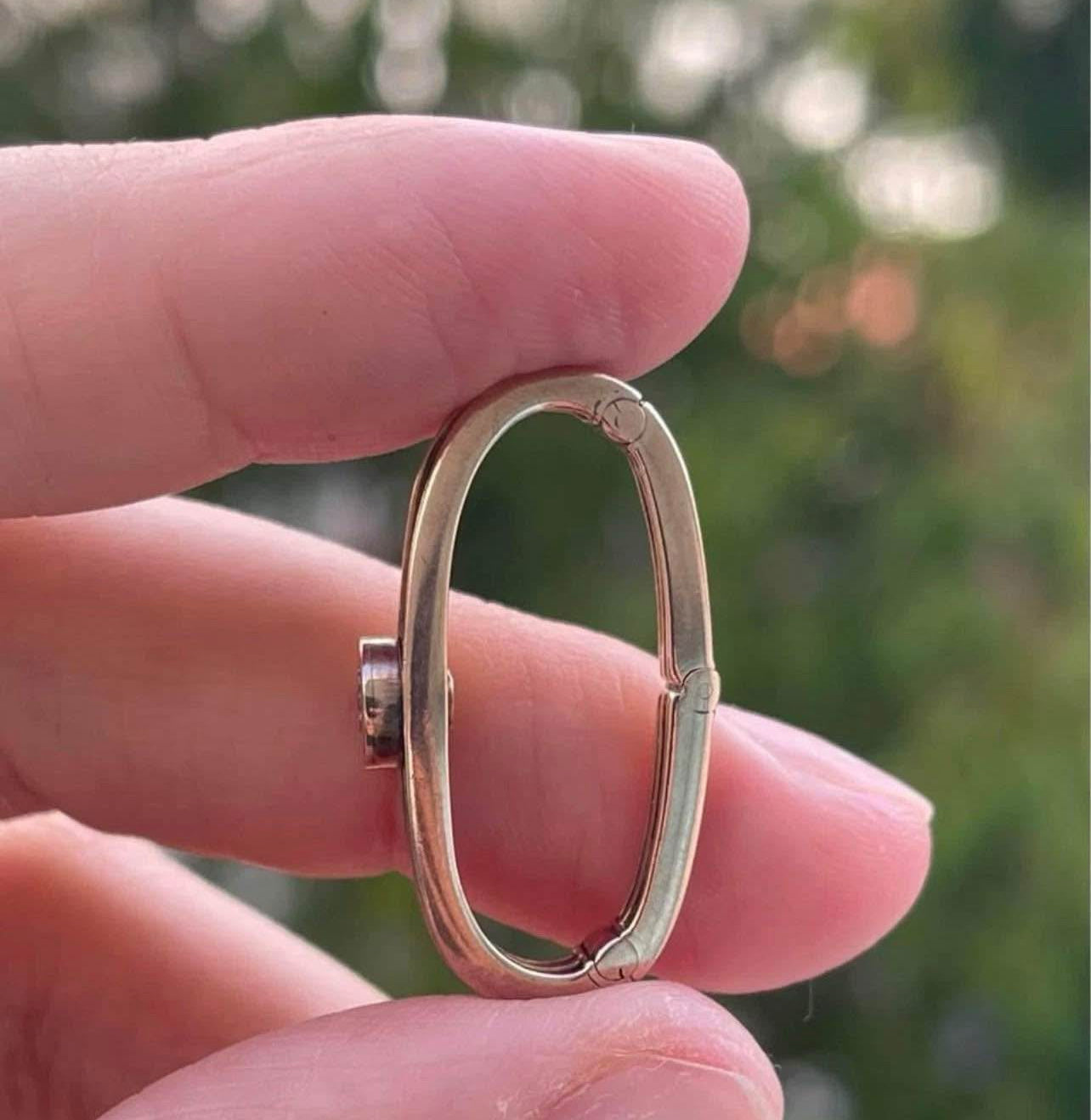 Antique 9ct Rose Gold Old Mine Cut Diamond Scarf Clip - Starburst Design