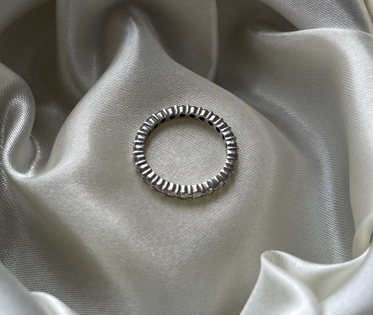 S.E. Custom Lab 1ct Diamond Eternity Band Ring In 950 Platinum