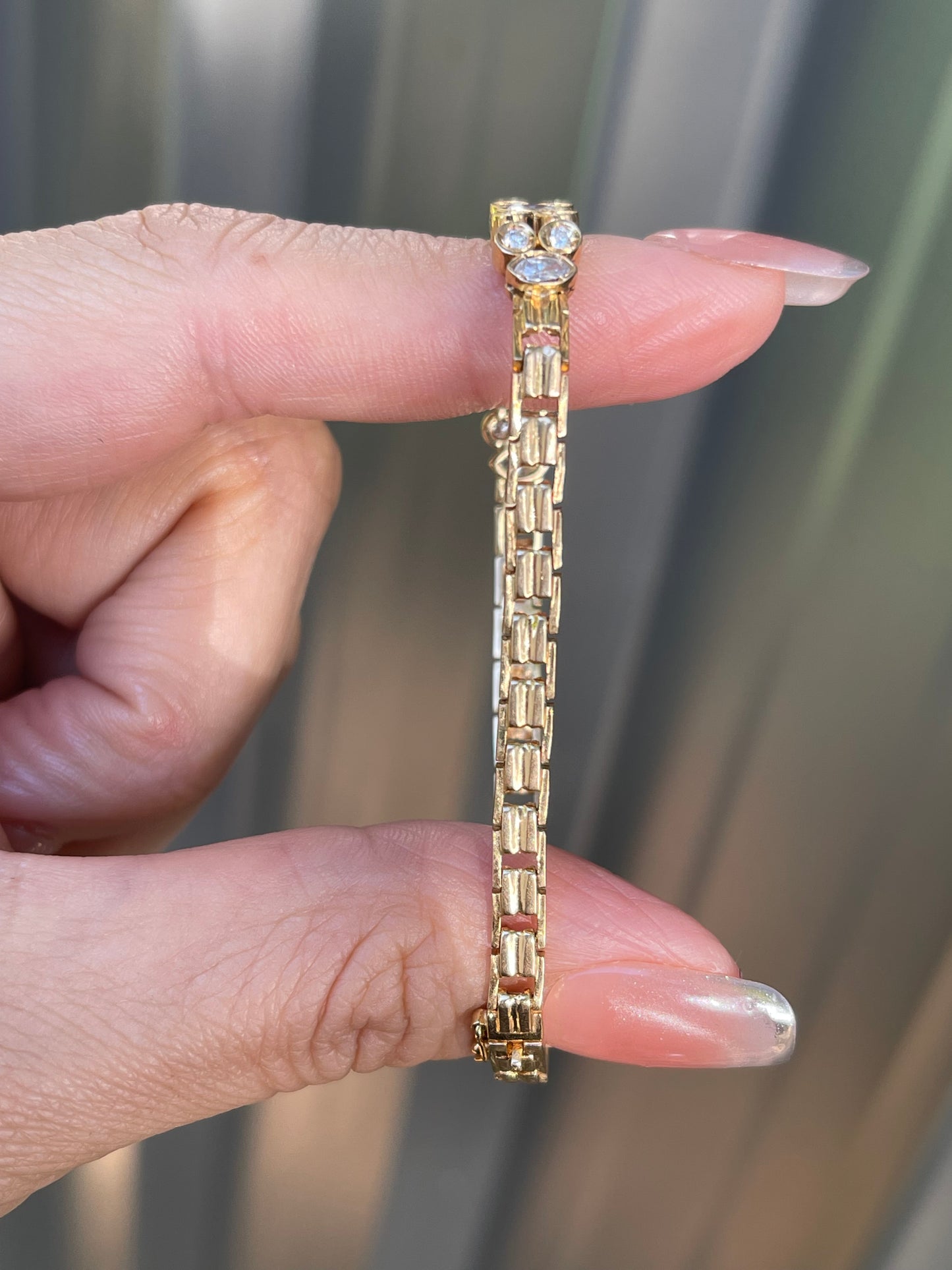 1.25ct Natural Diamond Bracelet In 14ct Yellow Gold