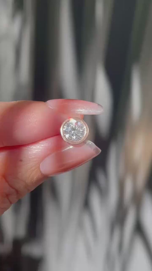 1ct D, VS Lab Diamond Slider Pendant In 9ct Rose Gold